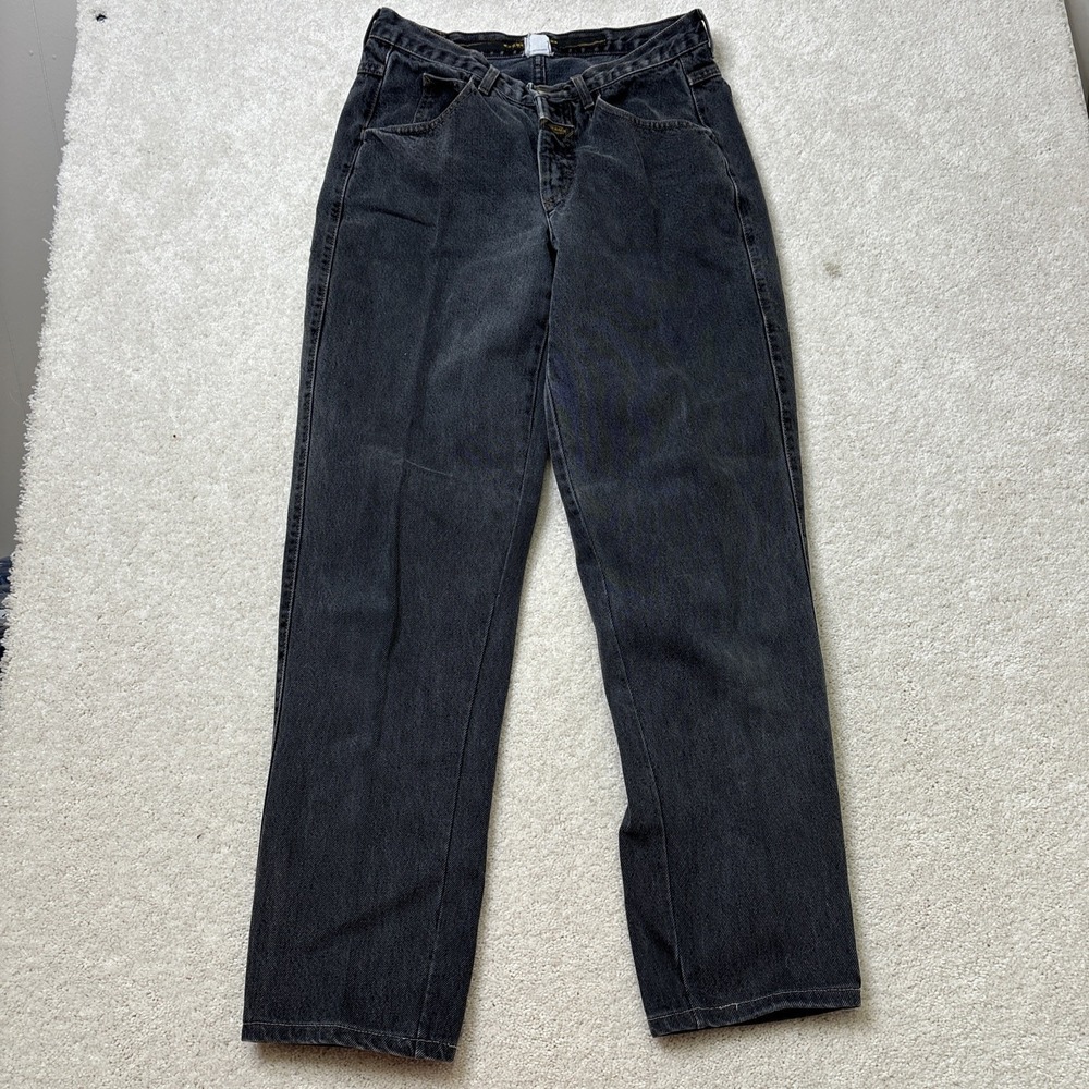 Marithe‎ Francois Girbaud Jeans Men's 29 Black Slim VTG 90s-Y2K Cotton Faded